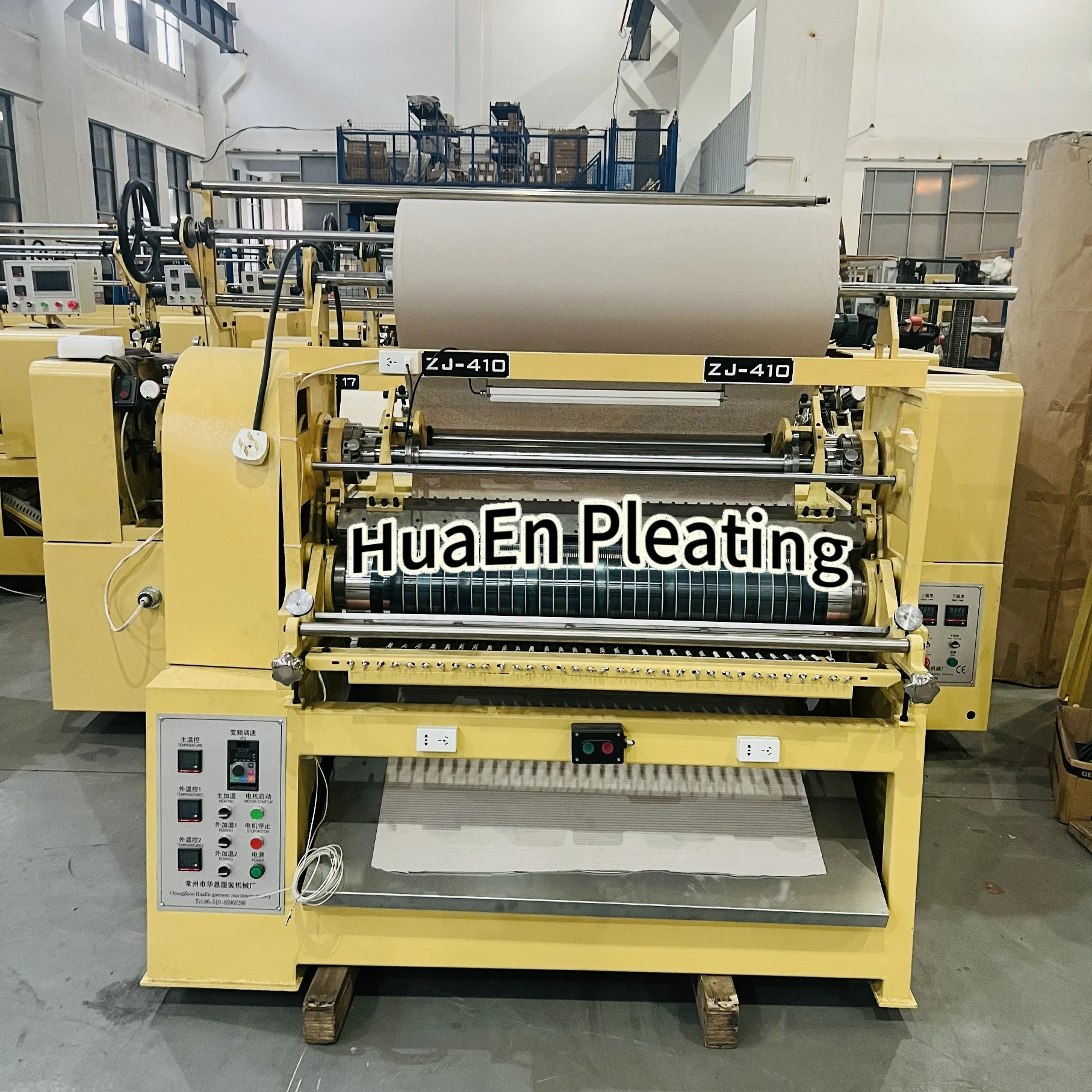 Changzhou HuaEn garment machinery factory ZJ-416 fabric textile toothpick crystal 2mm fabric pleater machine