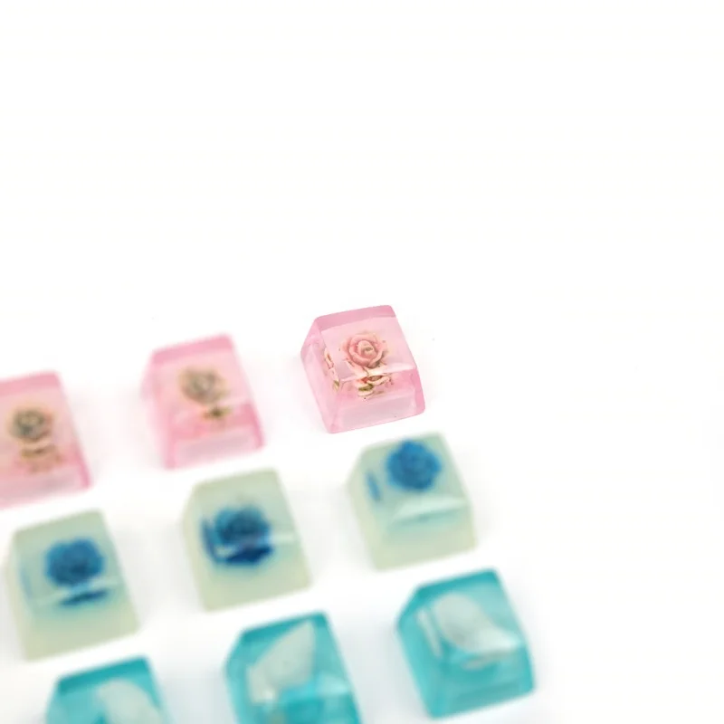 Customized Artisan Resin Blue Enchantress/Conach/Gear/Sakura Keycap For Cherry MX Keyboard Decorate Mechanical Keyboard