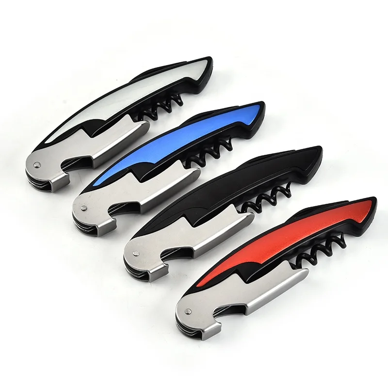 Multifunction  tool   Personal Customized Logo Sapphire Wine Bottle Cork Screw Red Wine Opener Corkscrew