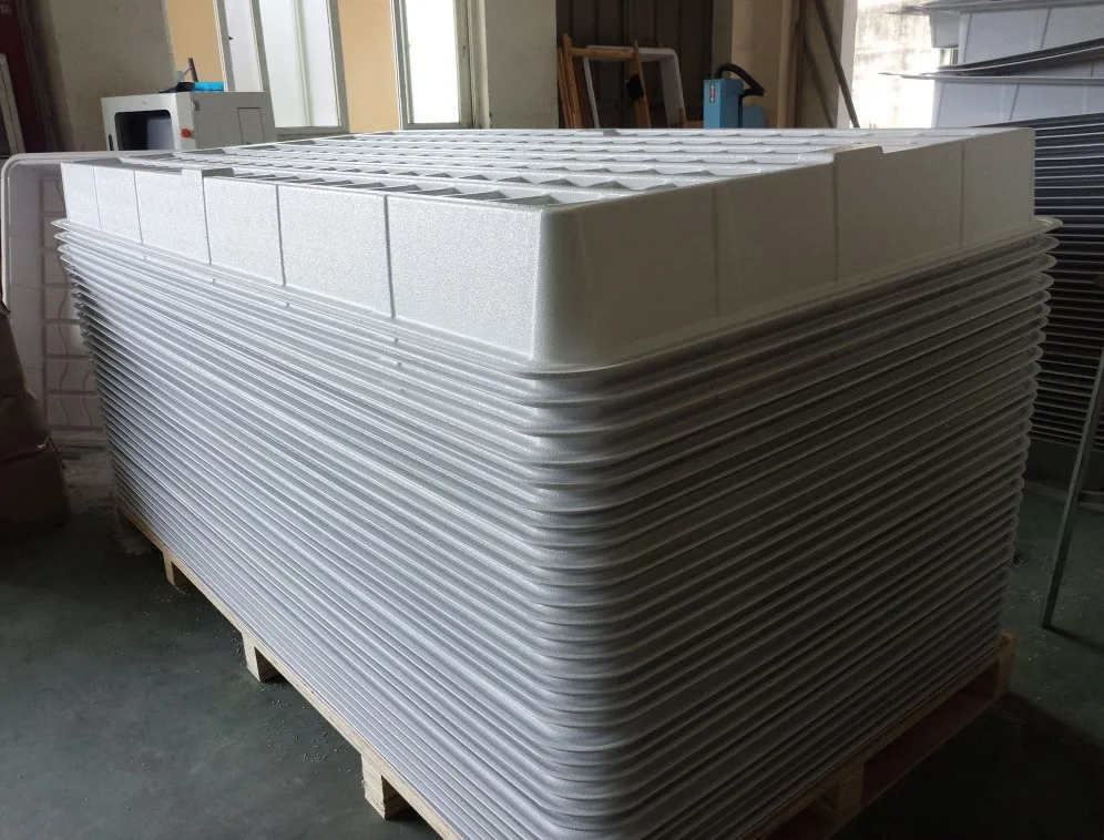 ABS plastic 4x4 3x6 4x6 flood table flow trays 4x8 for greenhouse hydroponics growing system