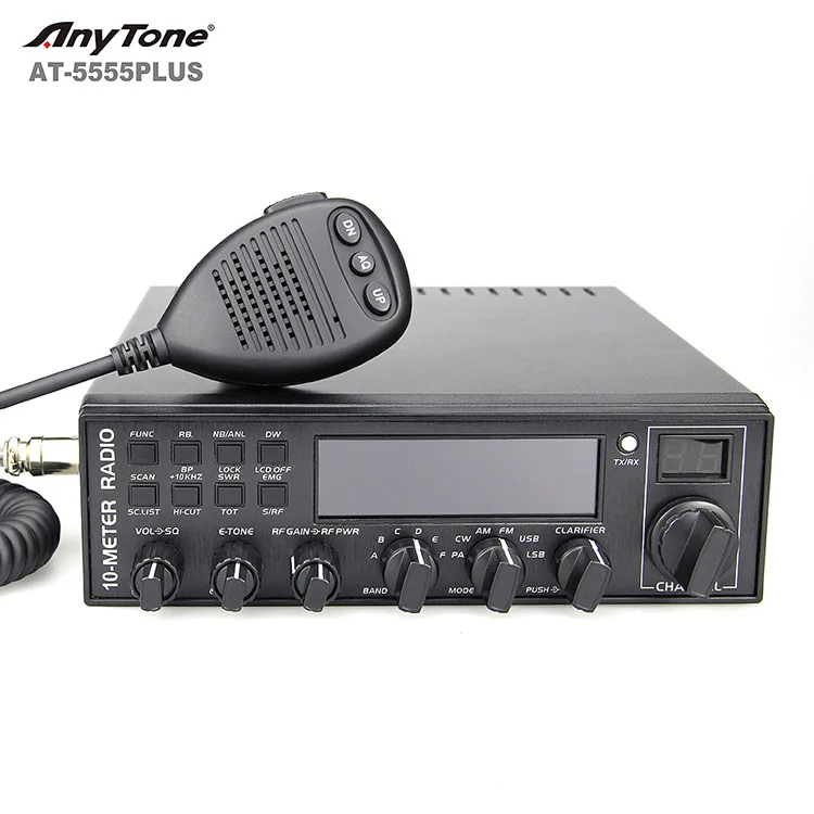 ANYTONE AT5555 плюс высокая мощность CB радио 27 МГц SSB AM FM CW ПА 45 Вт 10 м радио