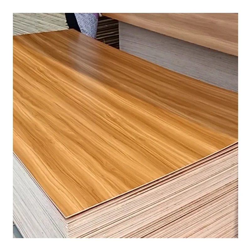 Wood grain melamine plywood matte surface 18mm