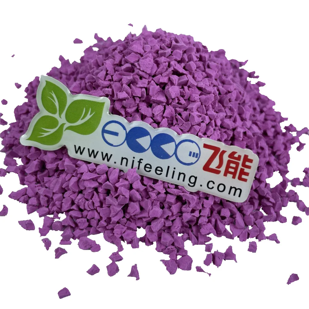 Non-slip running track durable red color EPDM Rubber Granules Sports surface FN-PA-24061401
