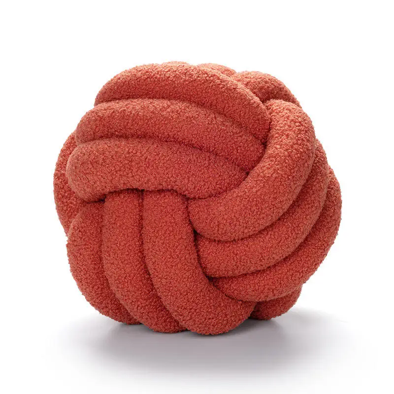 Hot selling Chinese made home decoration special pillow with cute shape and knotting