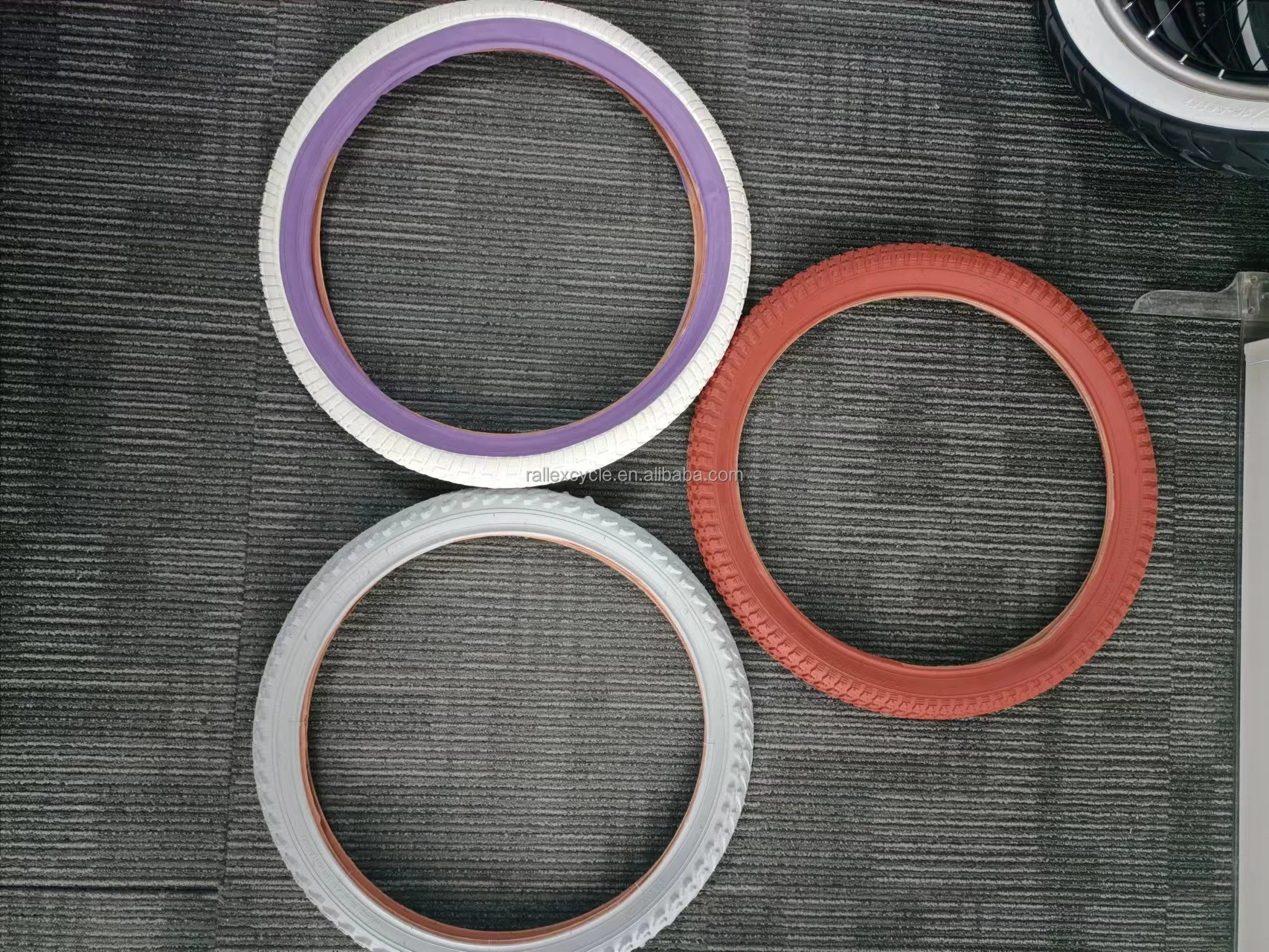 bicycle parts/black color bicycle tire 26 tyres bicycle china hebei factory white color 20 size bmx tyres 20 2.40