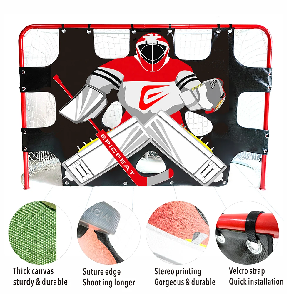 72inch Canvas Hockey Goalie Shooting Target Hockey Goal Practice Target Shooting Training Aid