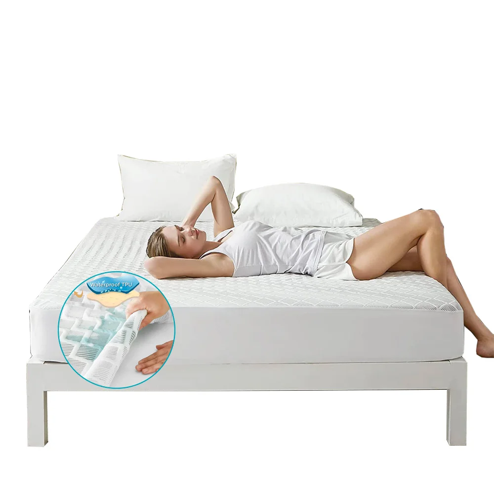 chak-patterned mattress cover  bed mattress cover waterproof water resistant mattress cover