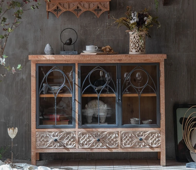 One Piece Could Sale Vintage Storage Cabinet for Home and Hall for Kitchen Dining Wedding Photography Decoration Display