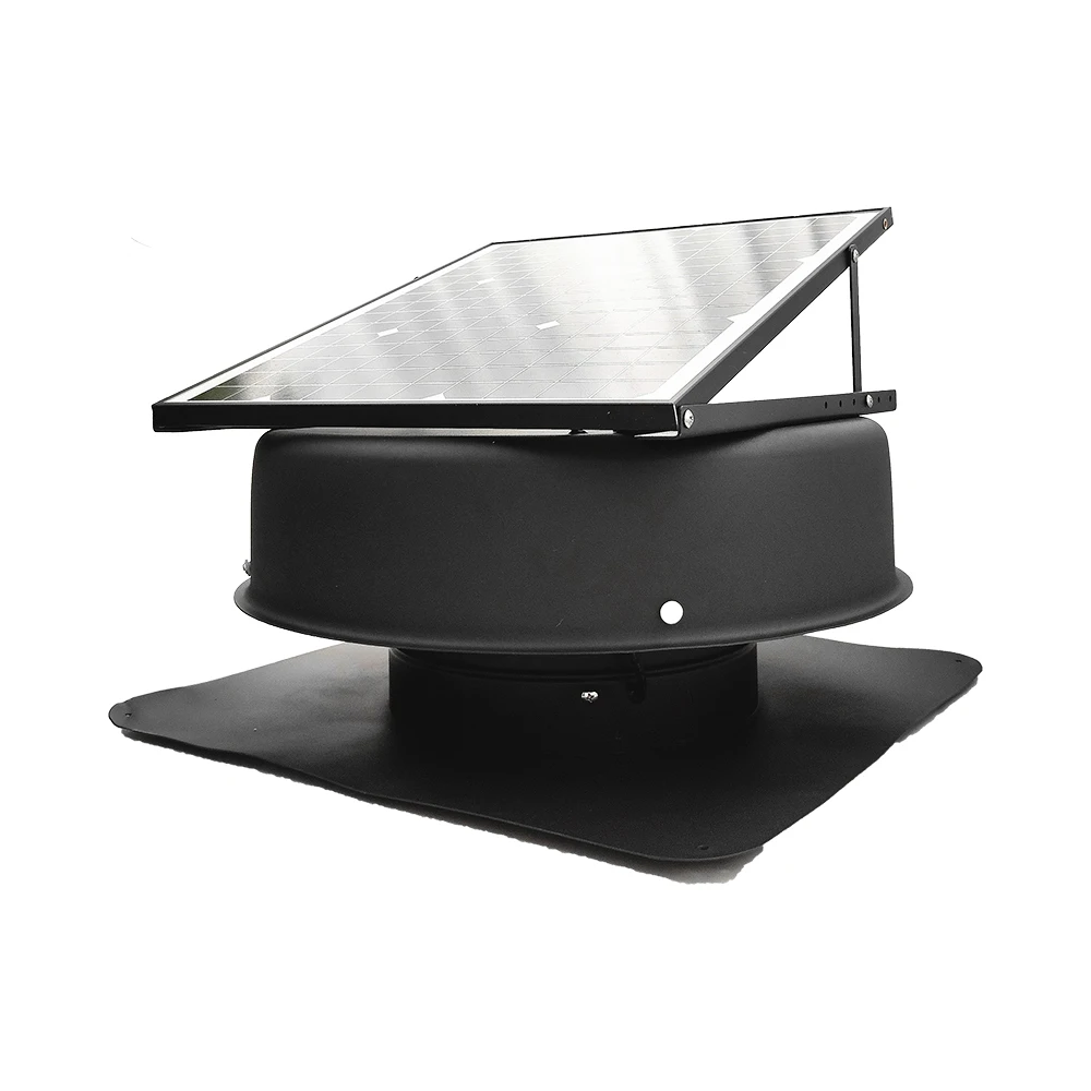 Solar Roof Ventilation Fan Durable Aluminium Fan Blades Protected against Rain and Lightning