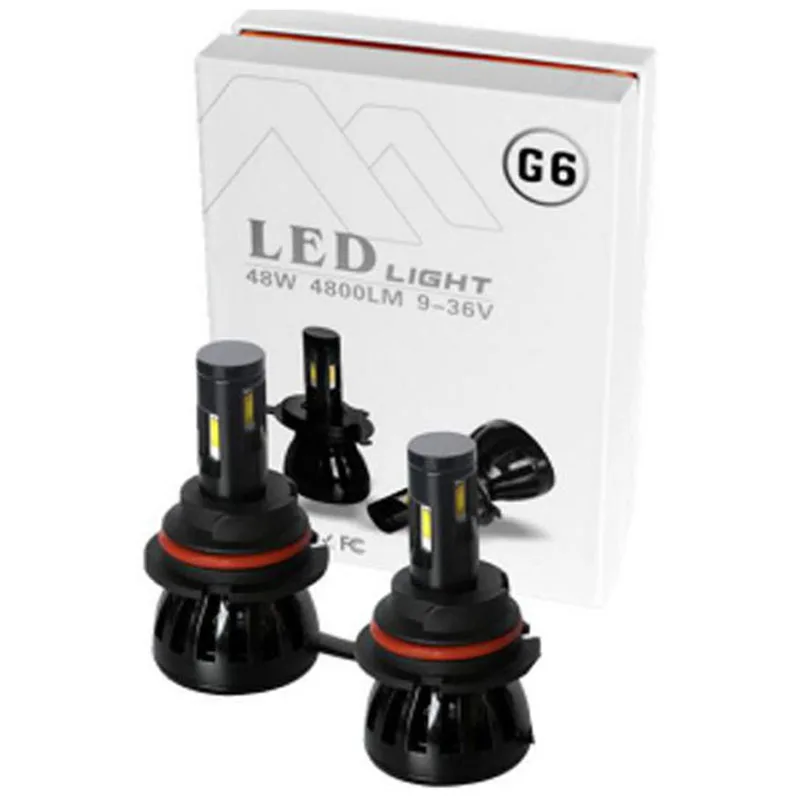 G6 Led Car Headlight Bulbs Led H7 H11 H8 H9 H1 H3 H4 9005 9006 9012 9007 48W 4800LM H13 Car DRL Headlamp Fog Light Bulbs