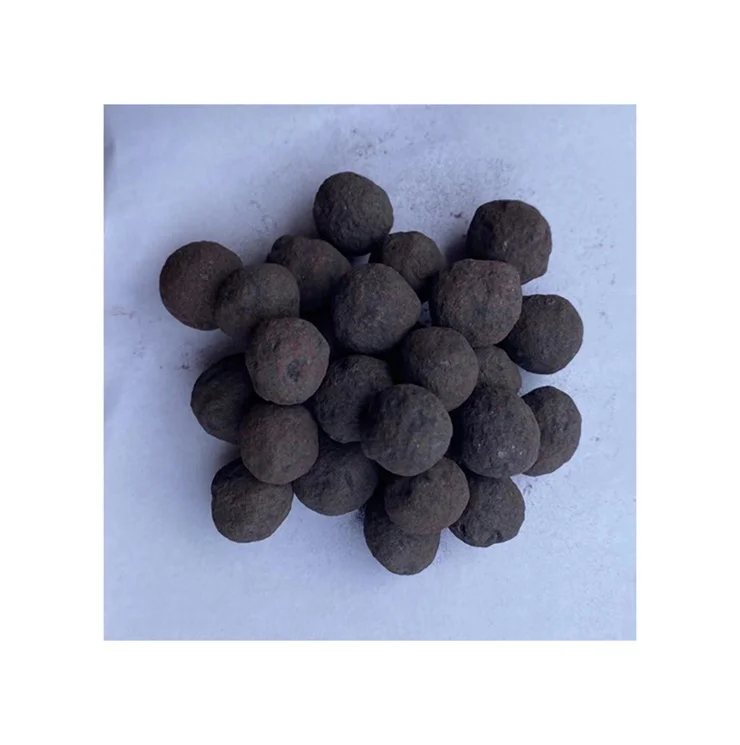 Low Harmful Elements Uniform Particle Size Iron Ore Pellets Fe 62
