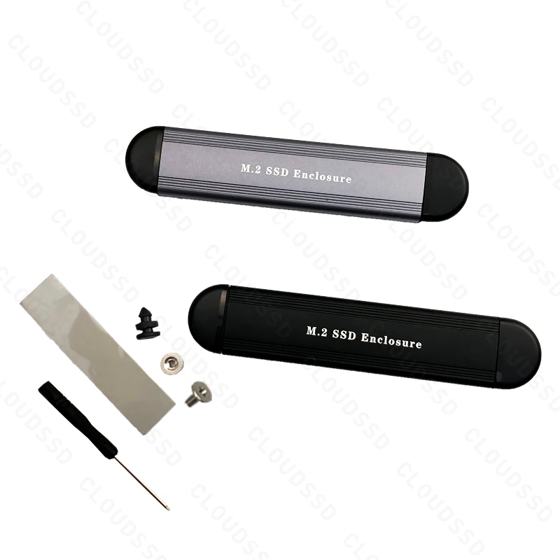 M2 Aluminum Super High-speed ngff Case To Usb C Ssd 2230 2242 2260 2280 M.2 Nvme Enclosure 3.1 Gen2