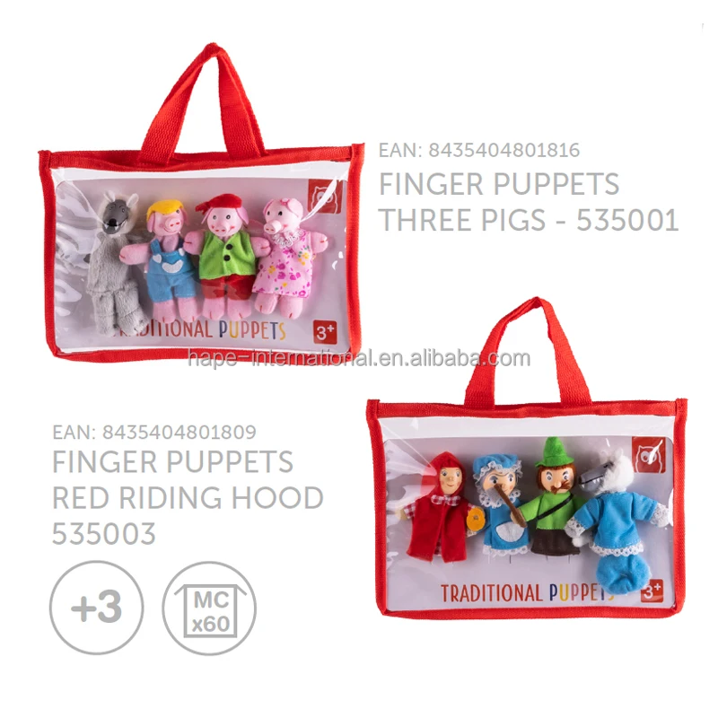 Stuffed Animal Toys Finger Hand Doll Baby Parent Interactive Educational Cute Toddler Storytelling Theater Dolls Plush Puppet