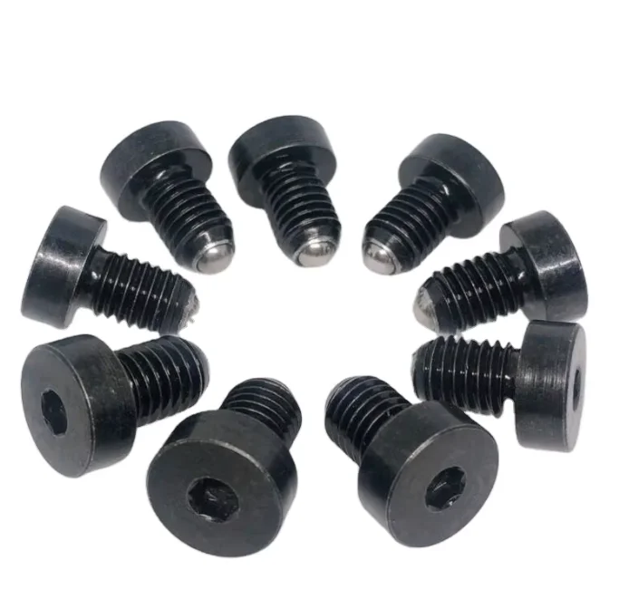 Black Steel Allen Socket Hex Cap Screw Type Ball Plunger Male Thread Ball Spring Quick Lock Plungers