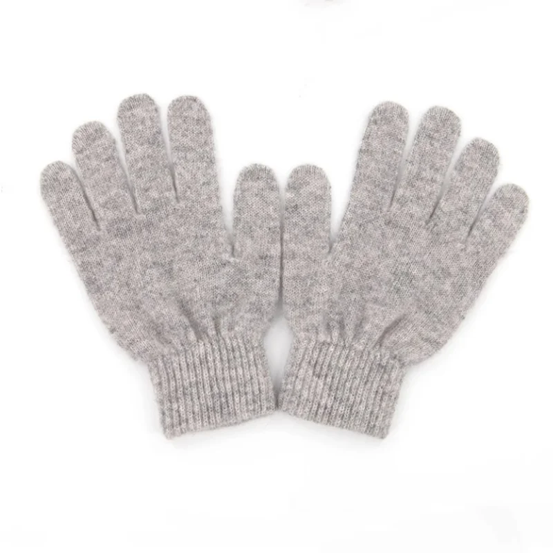 wholesale casual warm style super soft knitted cashmere gloves for unisex