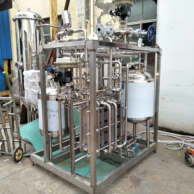 High Efficiency Milk Juice Yogurt Beer UHT Sterilizer / Industrial Milk Plate Pasteurizer / Milk Pasteurization Machine Price