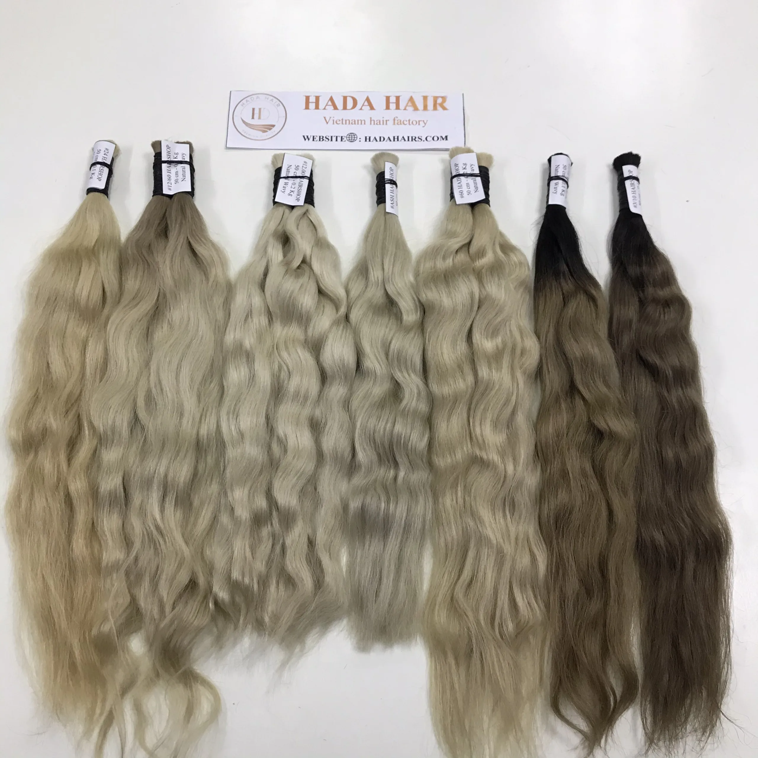 Natural Wavy Remy Virgin Piano Color Platinum Blonde Slavic Ombre Ash Super Double Drawn 100% Human Hair Extensions With bundles