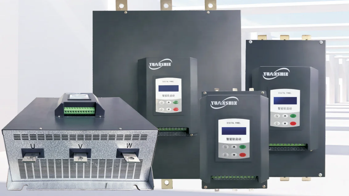MODBUS LCD 3 phase motor soft starter bypass soft starter