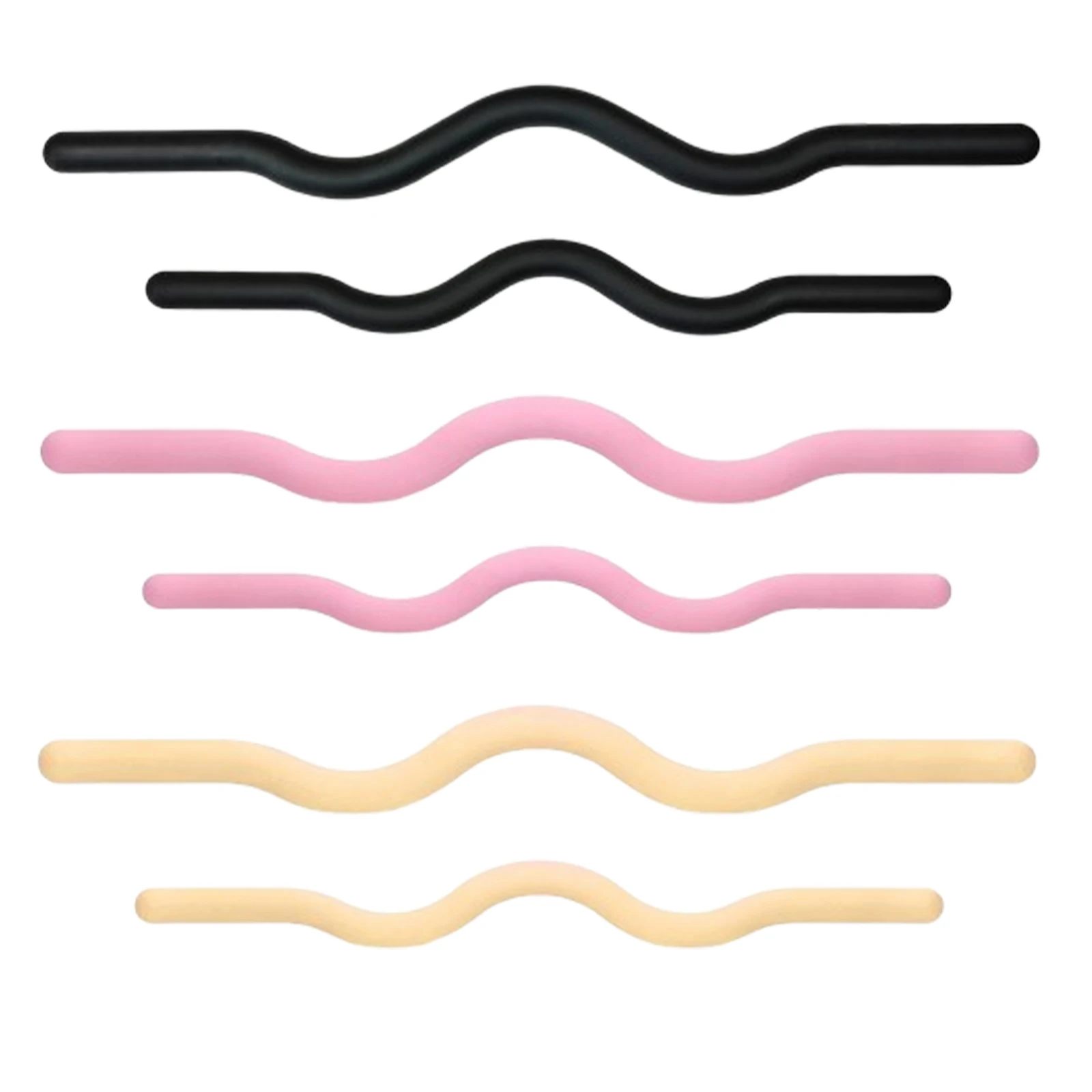 NQ SPORTS 2024 Weight Lifting Bar Fitness Beam Curl Barbell 25lb Weight-Bearing Strength Training Silicone Anti-slip Barbell