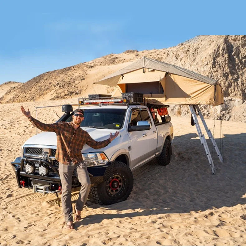 Eagle long soft-top outdoor self-driving camping car folding roof speed-opening tent