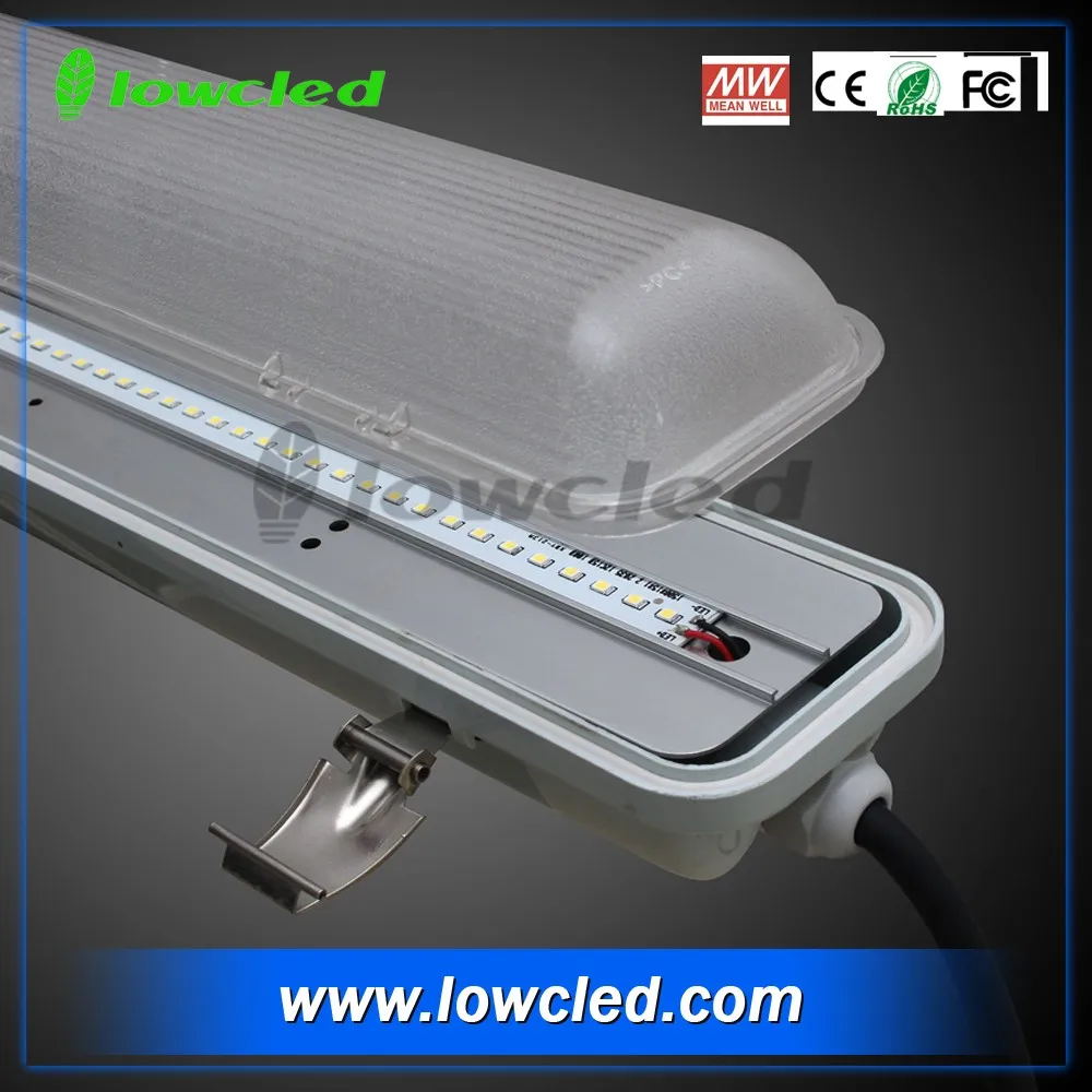 Led Tri-proof Lamp Explosion Proof Vapor Tight Fixture T8 Fluorescent Light Fixture Cover Clips