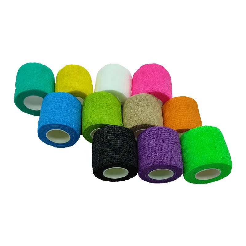 Оптовая продажа медицинская когезионная эластичная повязка самоэластичная клейкая CE