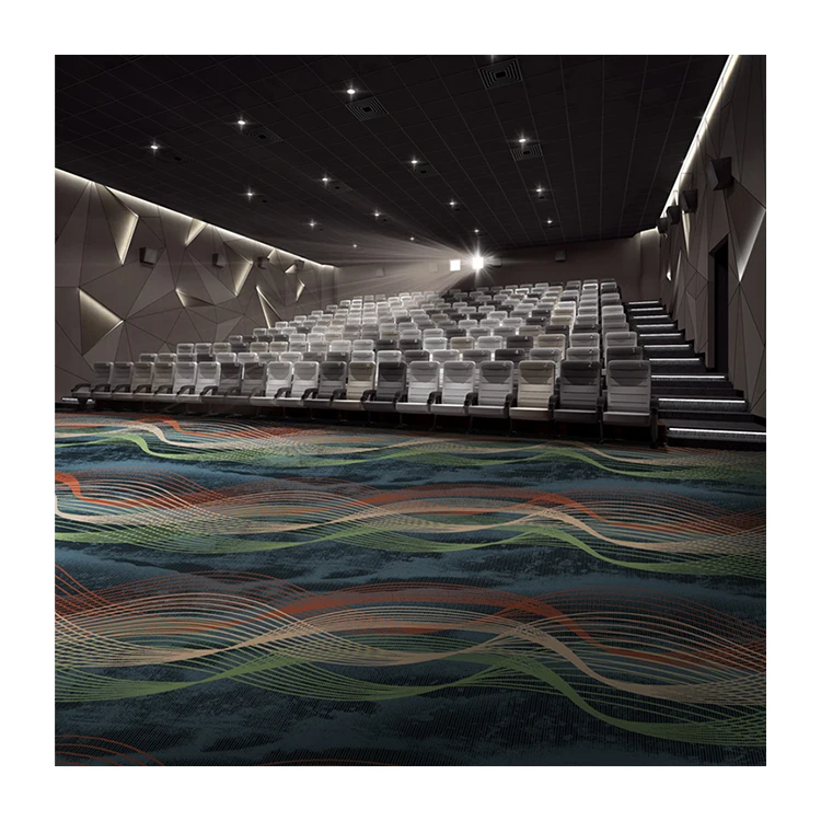 
Modern design soundproof fireproof hallway cinema movie hall theater wall to wall carpet 