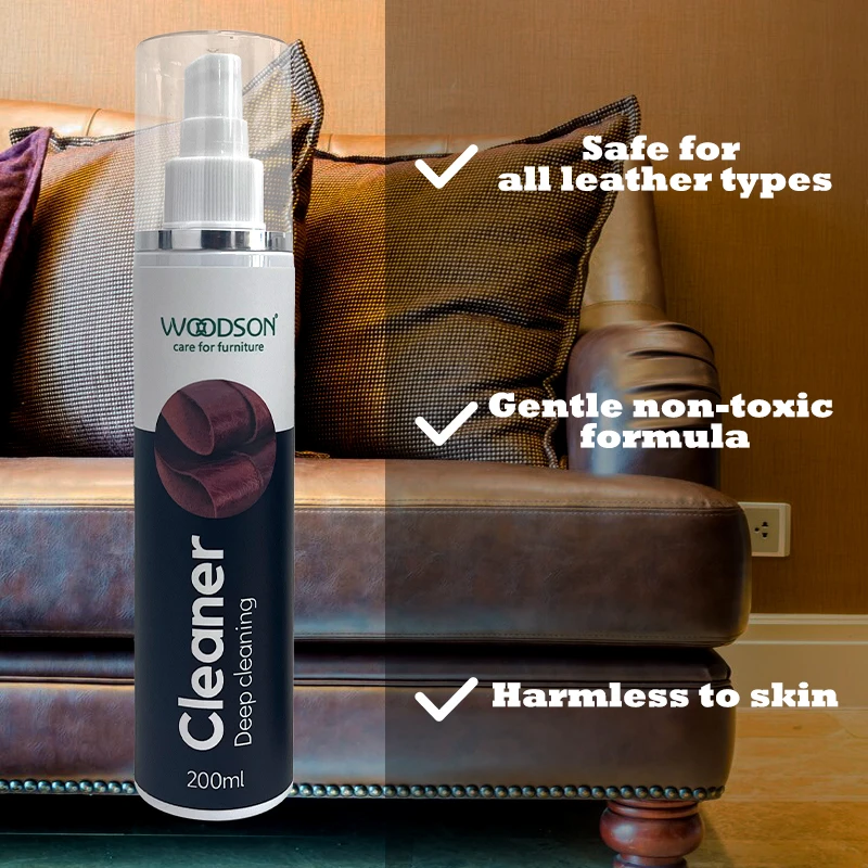 Professional genuine leather furniture care product liquid sofa spray leather cleaner and conditioner