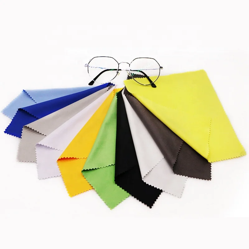 Custom Printed Logo Microfiber Cleaner Care Cleaning Polishing Cloth For Glasses