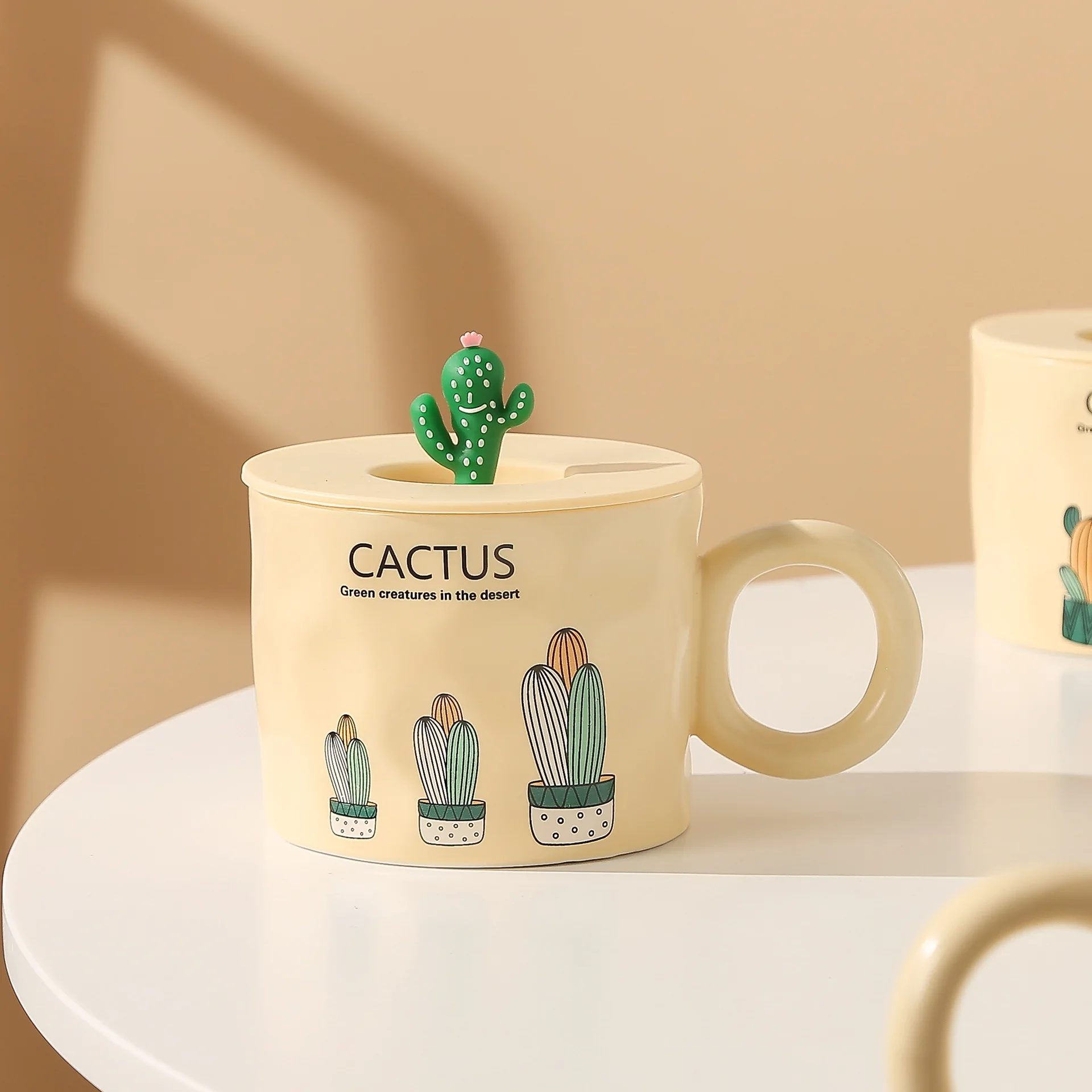 Wholesale Ceramic Cup with Lid Spoon  Gift Box Cup Couple Office Water Cup Coffee and Milk Mug