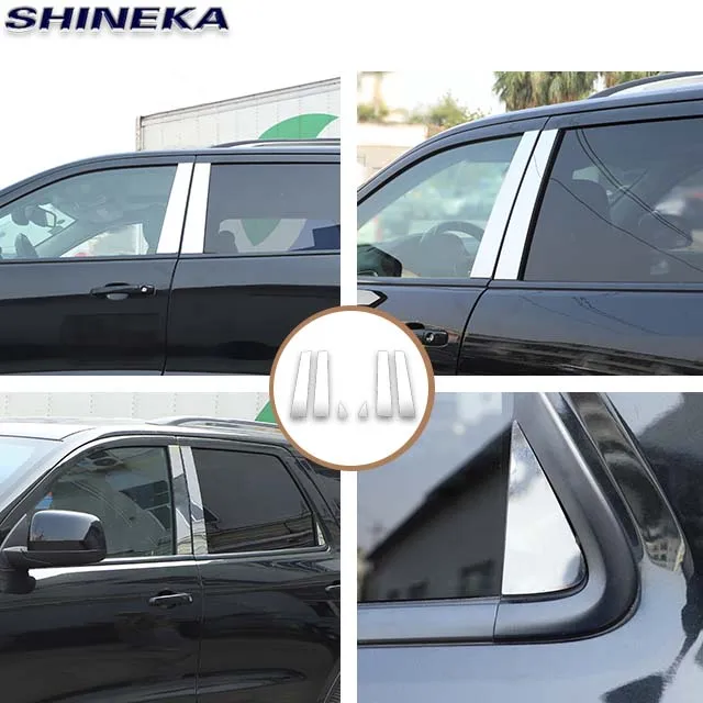 Factory Outlet Stainless Steel Chrome Door Window Pillar Posts Panel Cover For Dodge Durango 2011+