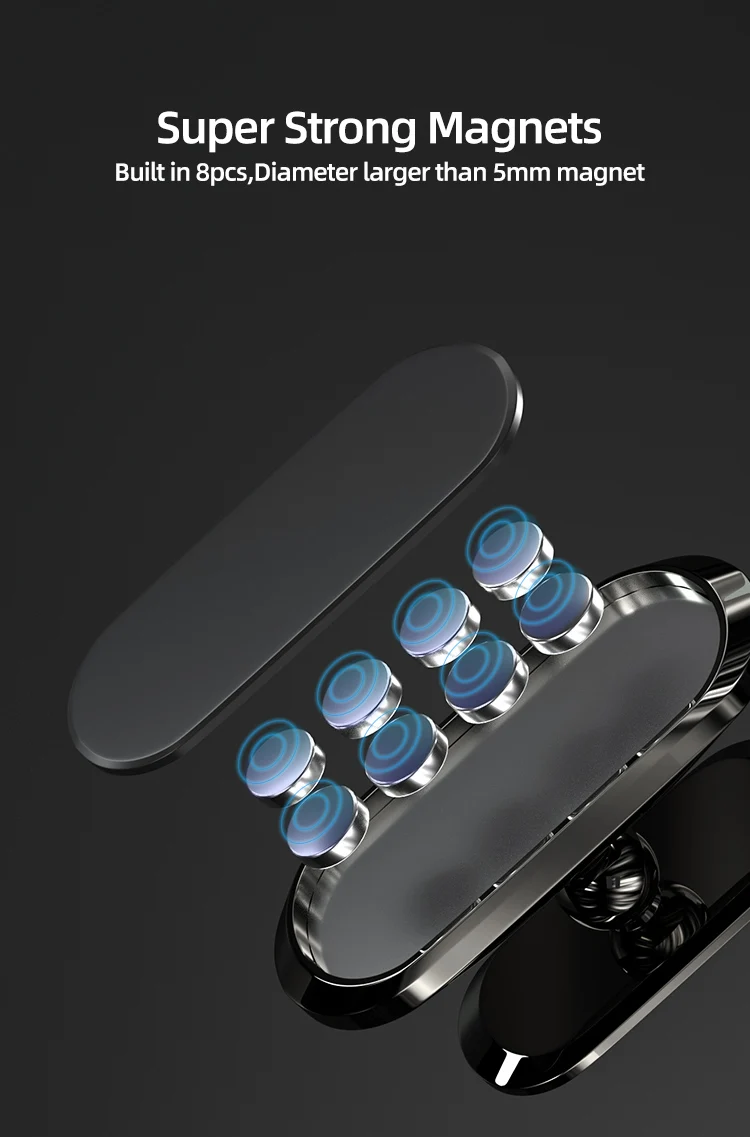 
2021 Universal Car phone dashboard mount 360 rotation magnetic car phone holder 