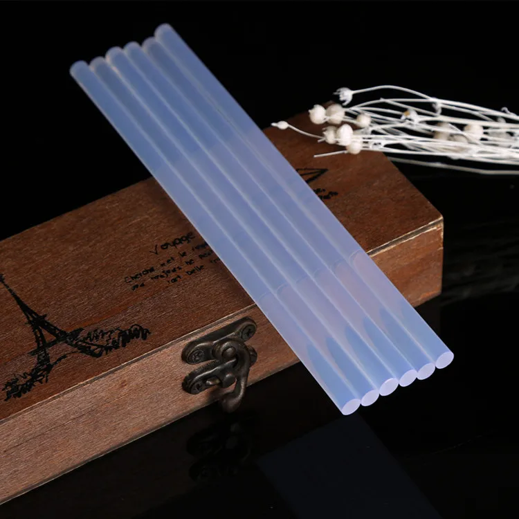 
100% Crystal Transparent Factory Supply Good Price EVA Silicone Stick Hot Melt Glue stick for glue gun 