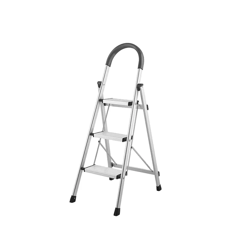 aluminium handle Thickening of aluminium alloy folding three step ladder AP-2403