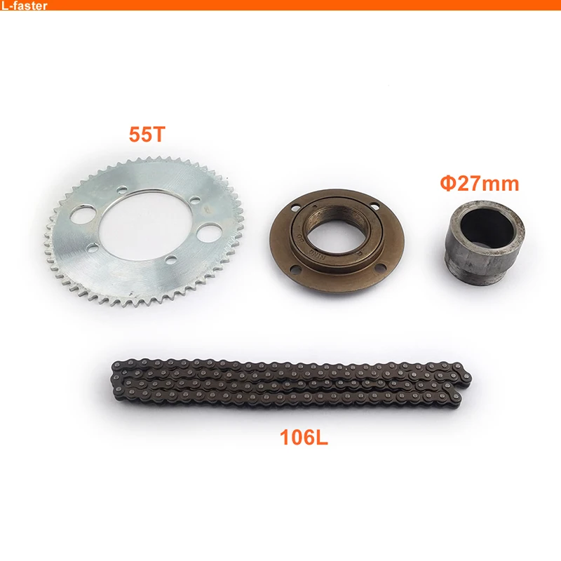 High Speed 24V 36V 48V 500W Electric motorized Engine MY1020 Brushed go kart Motor kit