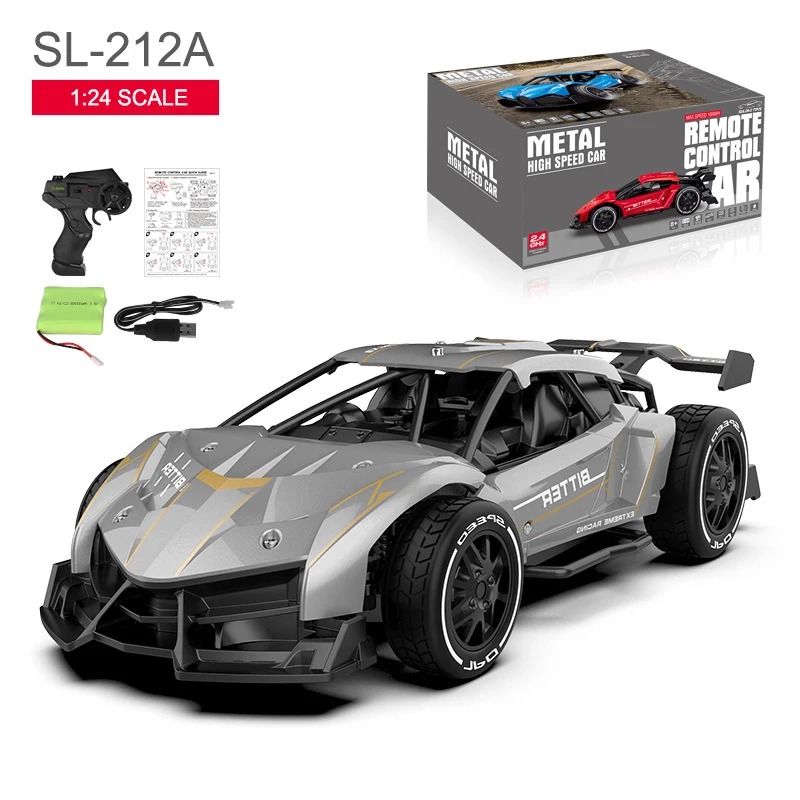 1:24 Alloy Material 2.4G Remote Control Sports Car Various Styles Of Radio Control Drift Cars Gifts For Boys Stunt Drift Car Toy