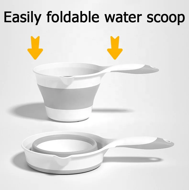 Прямо с фабрики оптовая продажа PP + TPE складная кухонная ковш для воды чашка