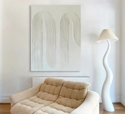 White Textured Wall Art Painting With A Textured Roller Large Minimal Wall Art From Amazon Wall Art Canvas Bathroom Designer