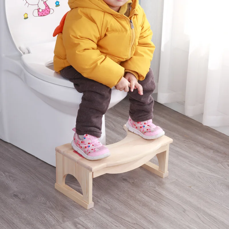 
Factory direct sale custom wholesale footstool toilet toilet stool wooden 