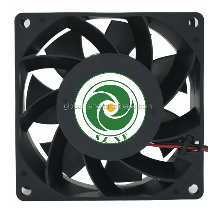 High air volume 12V 80mm SZXFD8038BH dc axial ball bearing Server chassis heat sink ventilating fan