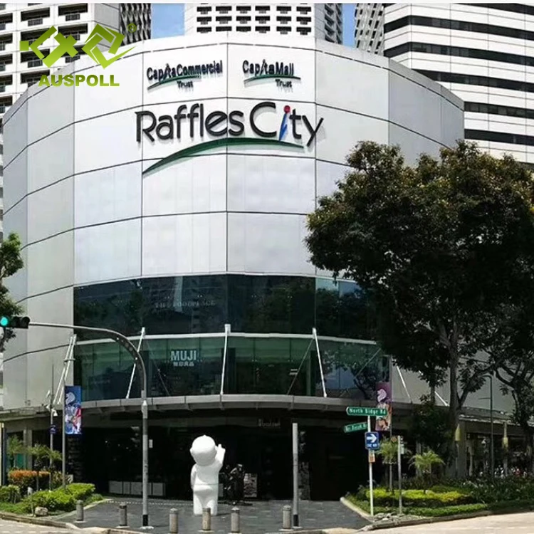 
Commercial exterior aluminum veneer curtain wall cladding facade panel for buildings 