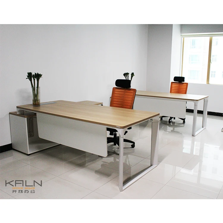 Hot good quality germany bulk office furniture table manager/boss/CEO/supervisor computer desk solid wooden customized
