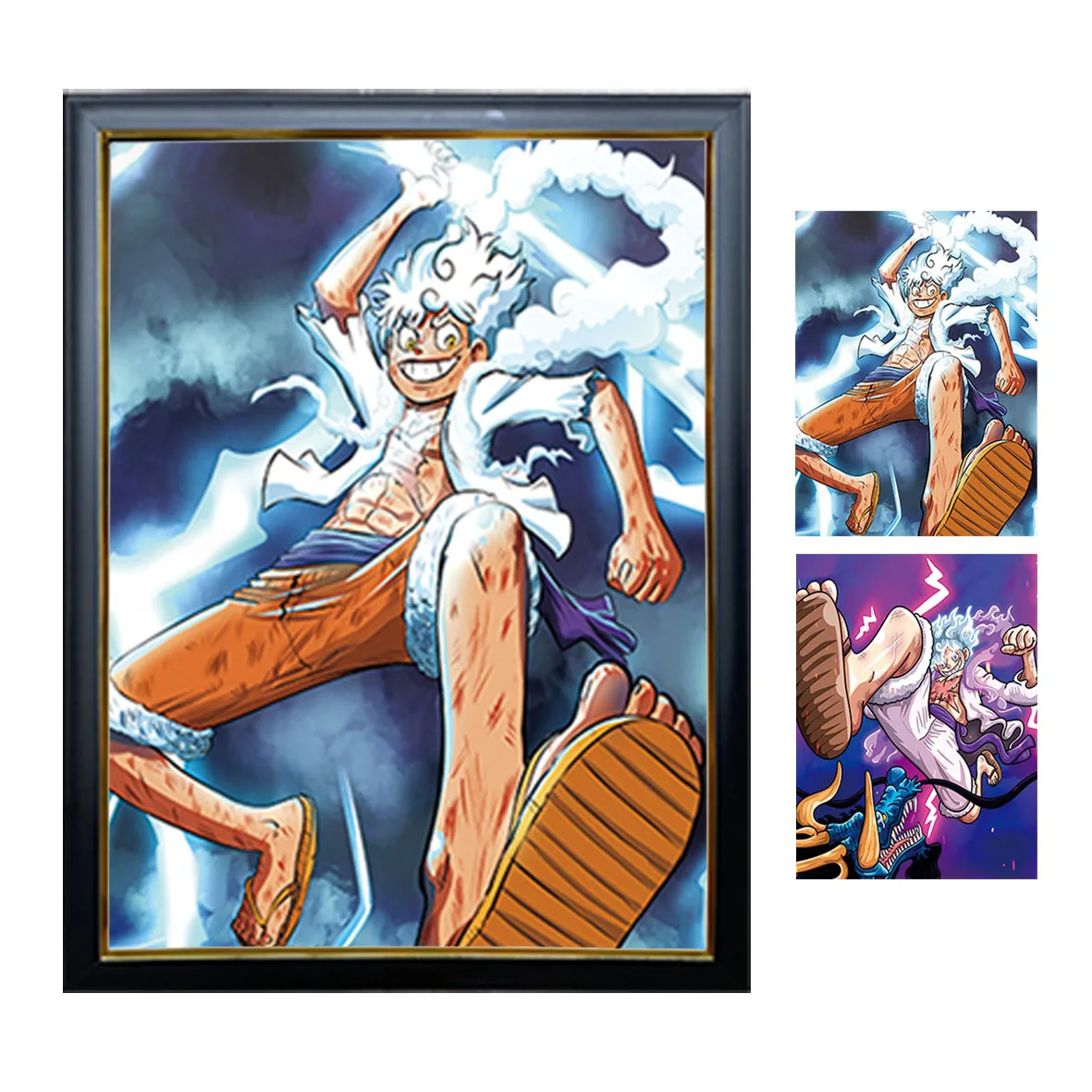 Best Selling 30*40 cm Changing Pictures Painting PET Lenticular 3D motion Pictures 3D Anime Motion Posters for Decors