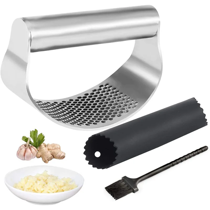 Amazon Factory Direct New Kitchen Gadgets Tools Garlic Press Multifunction Stainless Steel Garlic Press