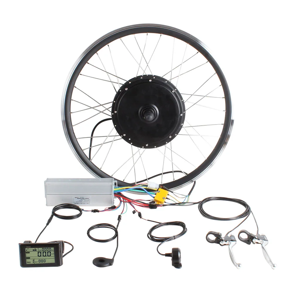 Black SK018 Fat fire 48V 1500w 2000w Motor Electric Bicycle Conversion Kit Opional freewheel 1-7s