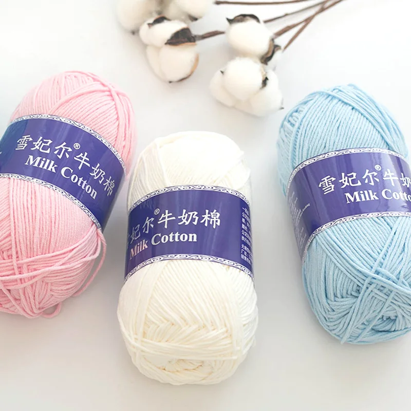 2024 60% Cotton/40% Acrylic Milk Baby Cotton Yarn for Knitting and Weaving Cheap High Quality Space dye