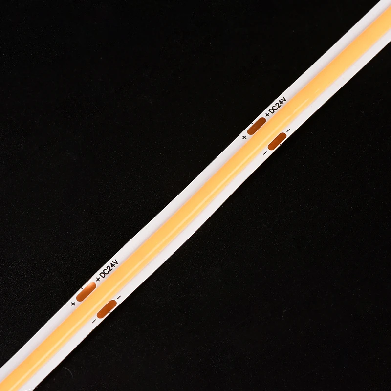 Manufacturer DC24V 12V  CRI90 95 Dotless Led Cob Strip 480Leds 220V LED Lights Strip COB Flexible Smart LED Lightings for Room