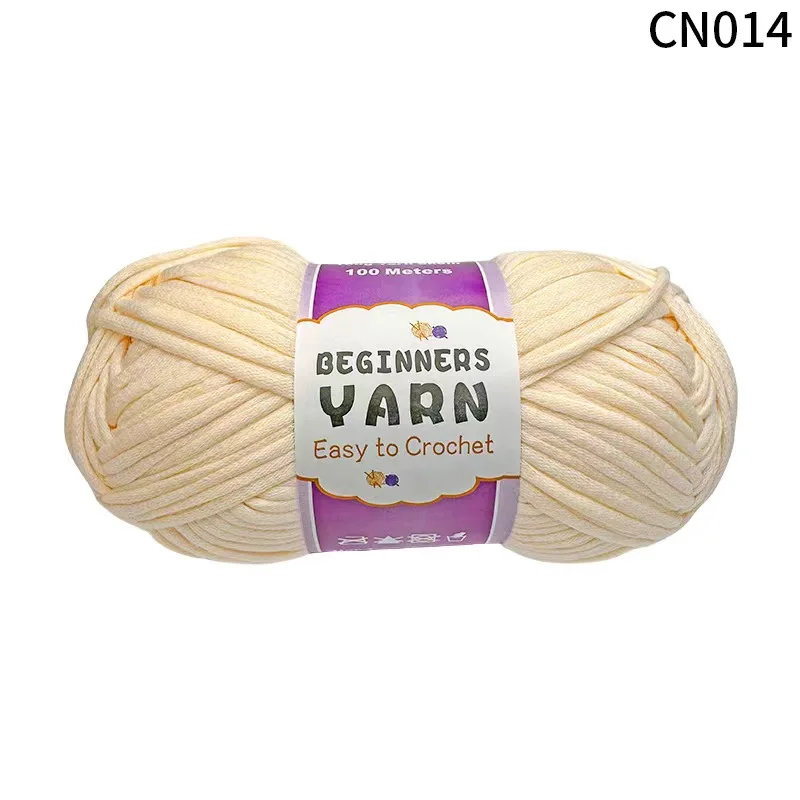 China wholesale source factory  hand knitting crochet 100g ball cotton nylon cored yarn for DIY weaving household