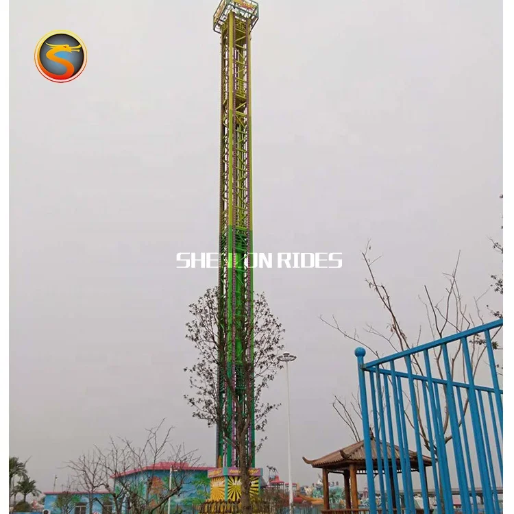 Hot Attractive Top Carnival Other Amusement Park Products Mini Drop Tower Ride for Kids and Adults for Sale