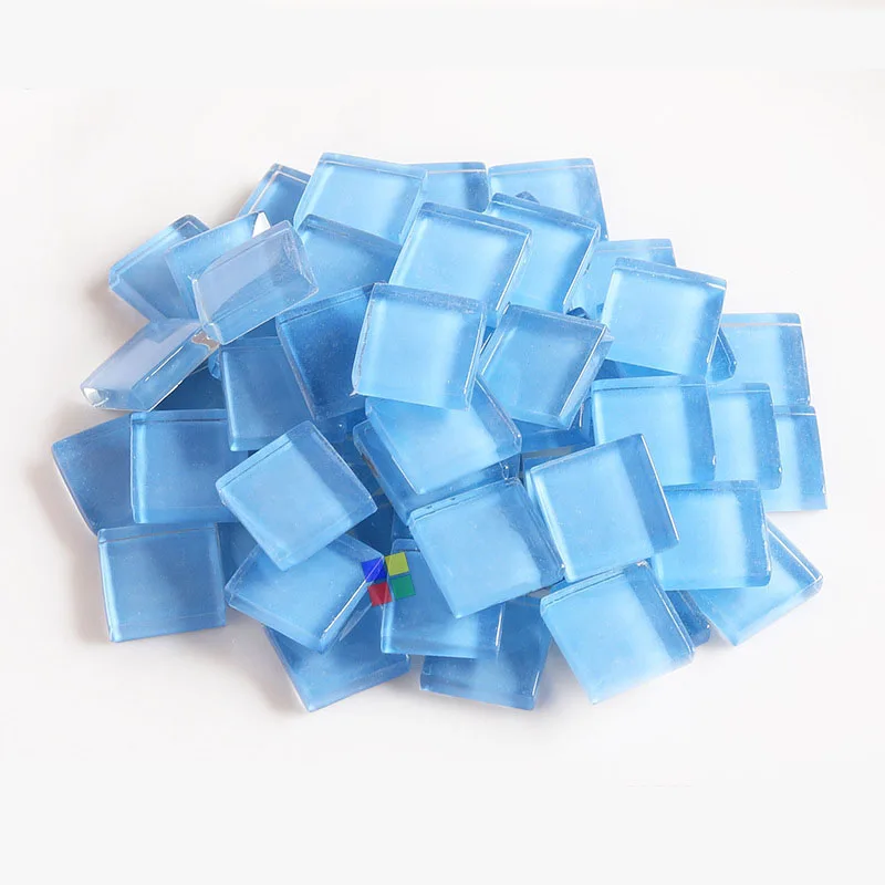 Crystal Mosaic Tiles Squares Stained Glass for Crafts Supplies DIY Picture Frames Handmade Jewelry Coasters Art Decoration